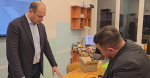 В Братском государственном университете Александру Дубровину продемонстрировали дроны собственной сборки