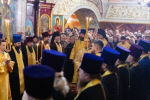 Епископ Константин совершил Всенощное бдение с пением Акафиста святителю Иннокентию Иркутскому в Знаменском соборе города Иркутска
