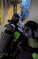 Меховое ателье в многоквартирном доме на улице Обручева выгорело в Братске